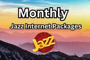 Jazz Monthly Internet PAckage Code Banner