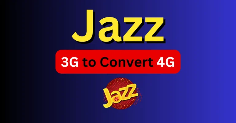 How to Convert Jazz 3g Sim to 4g Banner